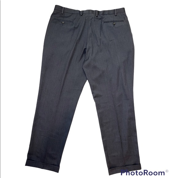 Ralph Ralph Lauren Dark Gray Pleat Front Dress Pants 42 x 32 - Picture 3 of 9